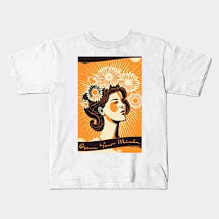 Open Your Mind Retro Art Kids T-Shirt